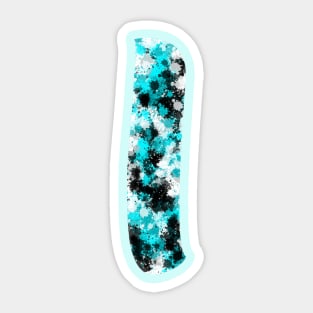 Paint Splash Letter I Sticker